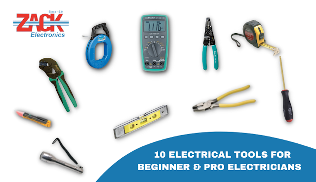 Top 10 Electrical Tools that Every Beginner and Pro Electrician's Needs