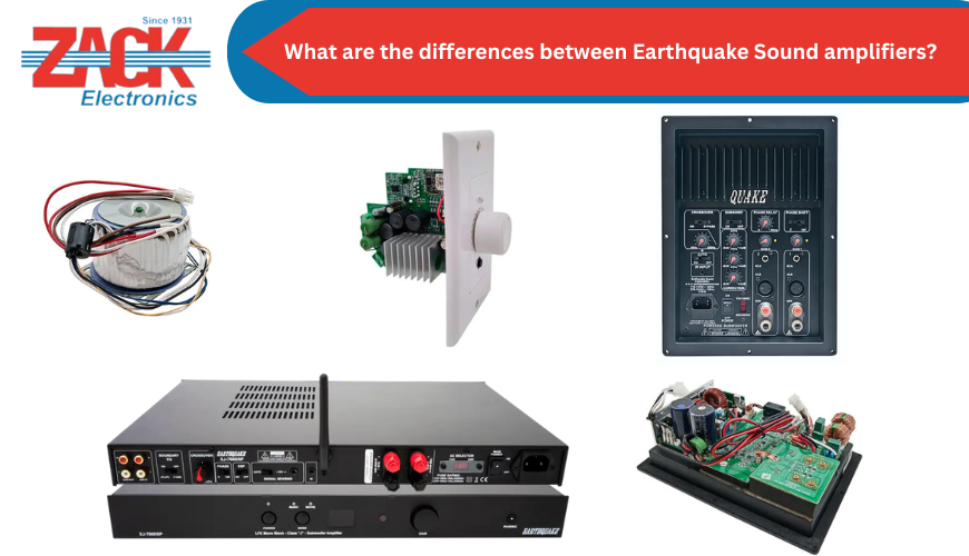 differences between Earthquake Sound amplifiers