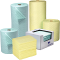 Chemical
                    Absorbent Pads and Rolls<